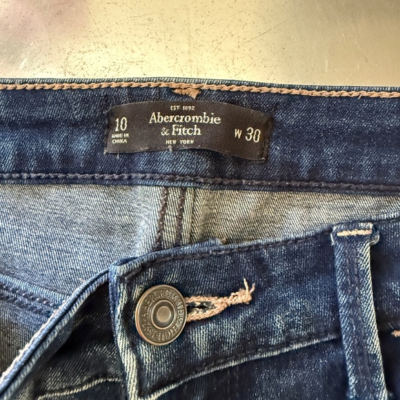 lot of 2 jeans Abercombie & Fitch distressed skinny & True Religion jean sz.30 - Picture 3 of 8